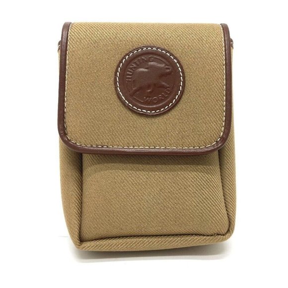 HUNTING WORLD logo belt pouch Pouch accessory case Canvas khaki